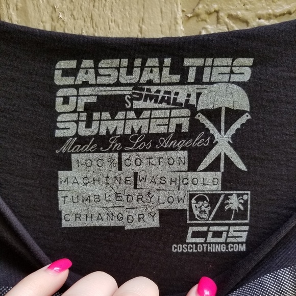 "Only Skin" off the shoulder t-shirt - Picture 2 of 6